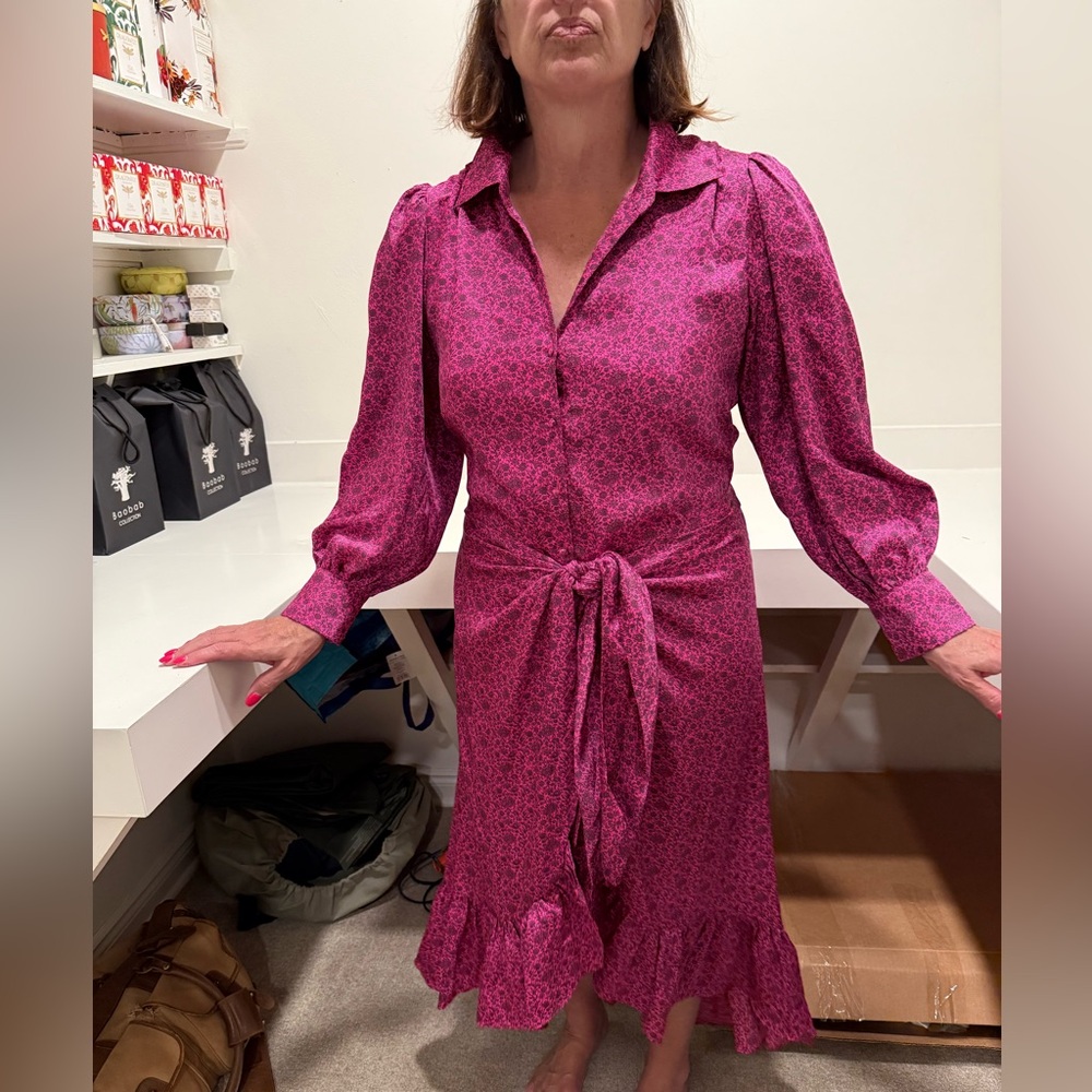 Cinq à Sept Pink Long Sleeve Dress